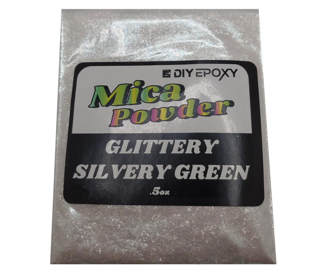 Glittery Silvery Green 1/2 Oz (15 Grams) Glitter