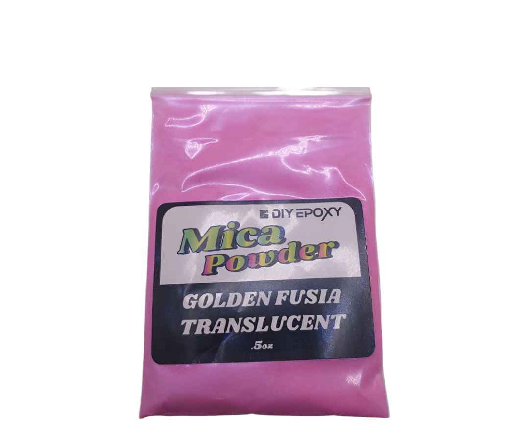 Golden Fusia Translucent 1/2 Oz (15 Grams) Mica