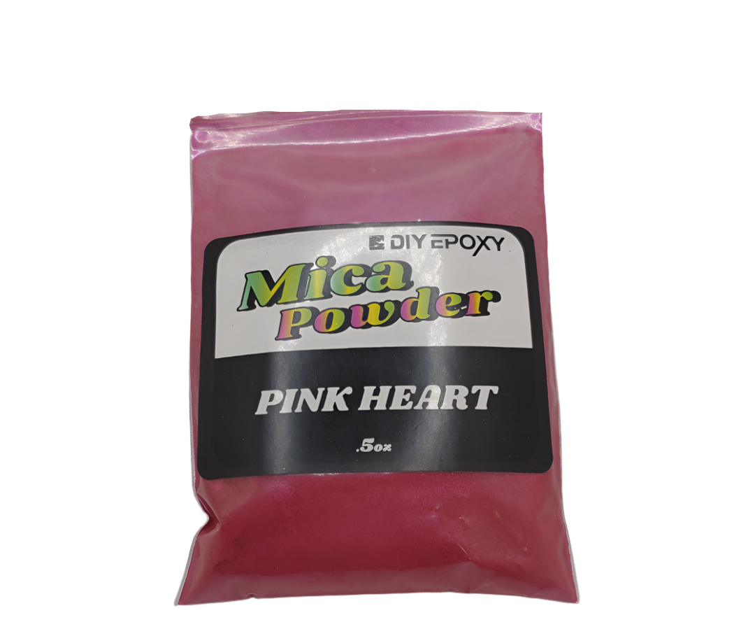 Pink Heart 1/2 Oz (15 Grams) Mica