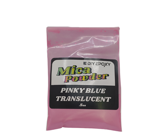 Pinky Blue Translucent 1/2 Oz (15 Grams) Mica