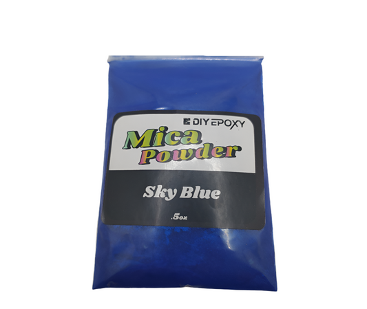 Sky Blue 1/2 Oz (15 Grams) Mica